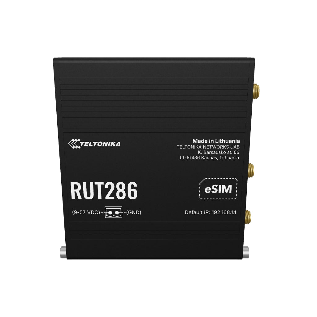 RUT286 Industrial Dual-SIM 4G/LTE Router mit 2x 10/100MBit, WLAN & RS232/485