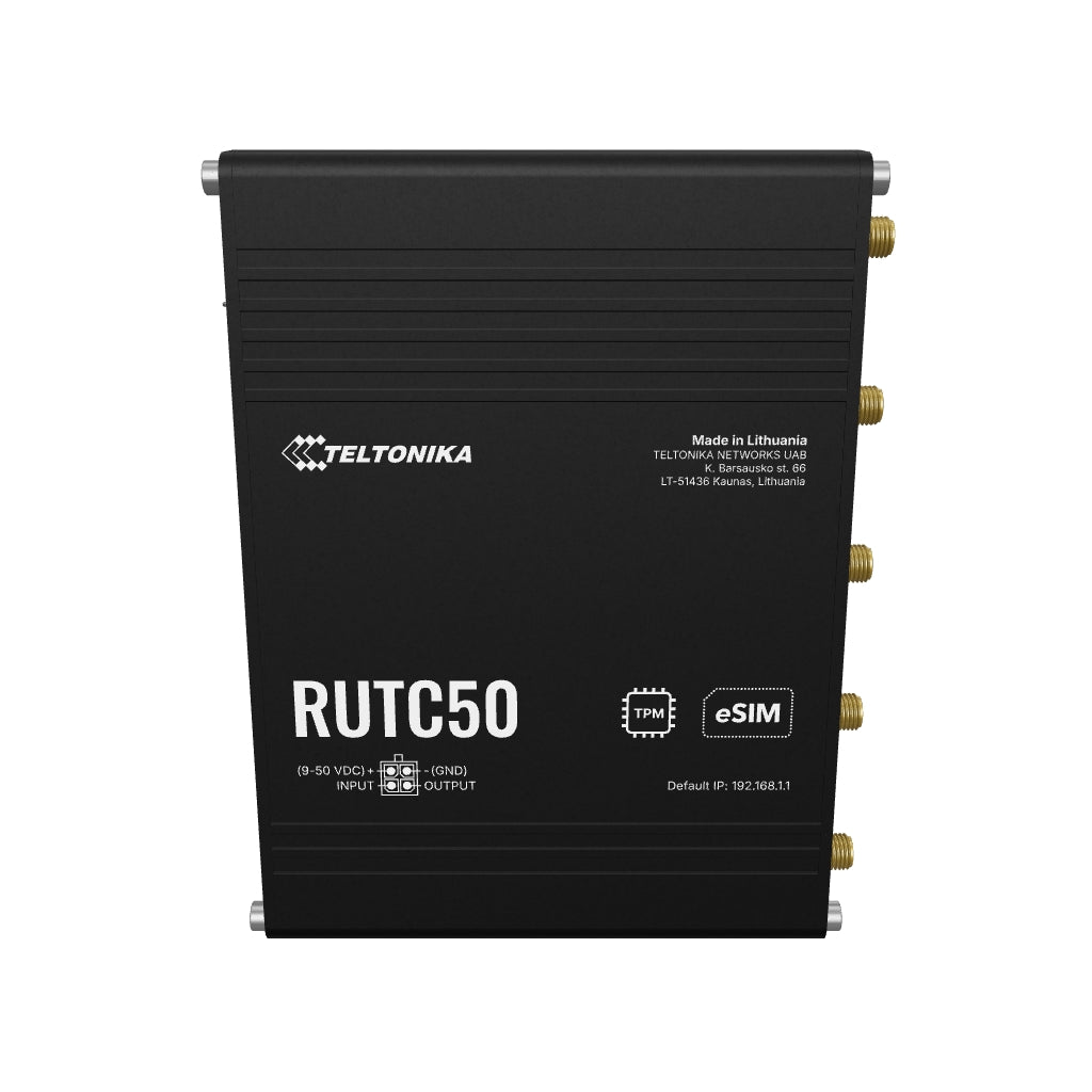 RUTC50 Industrial 5G Router with 5x GbE, WiFi-6
