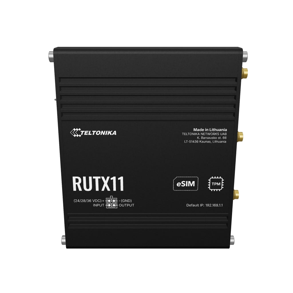 RUTX11 Industrial 4G/LTE Router mit 4x GbE, WiFi & Bluetooth, Railway Version