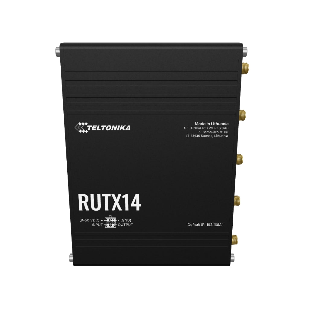 RUTX14 Industrial Dual-4G/LTE Router mit 5x GbE, WiFi & Bluetooth