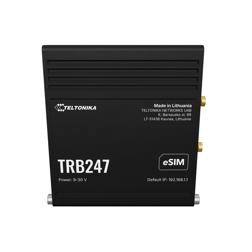 TRB247 Industrial 4G/LTE Cat 1 bis Gateway mit 10/100MBit, RS232/485 & GNSS